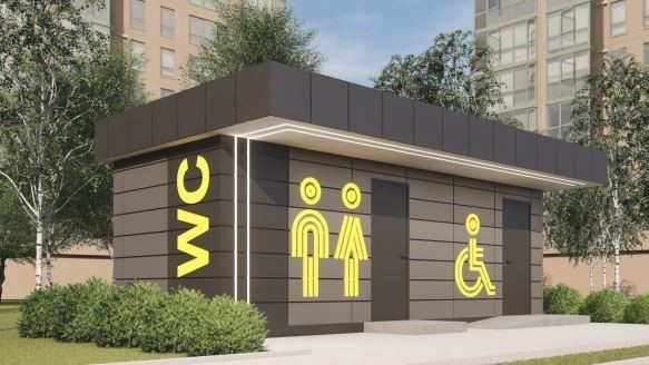 Рендер нового общественного туалета Бишкека